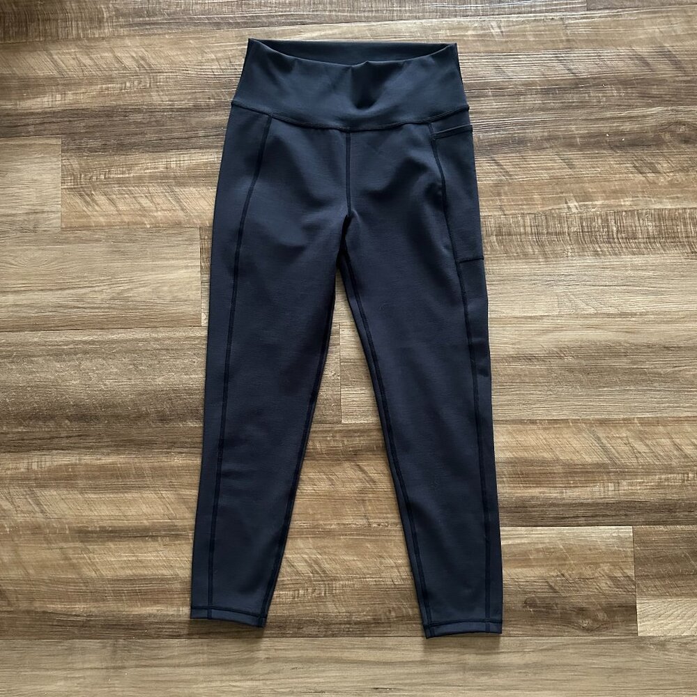 Sweaty Betty Super Sculpt 7/8 Leggings in Heather Black (M)